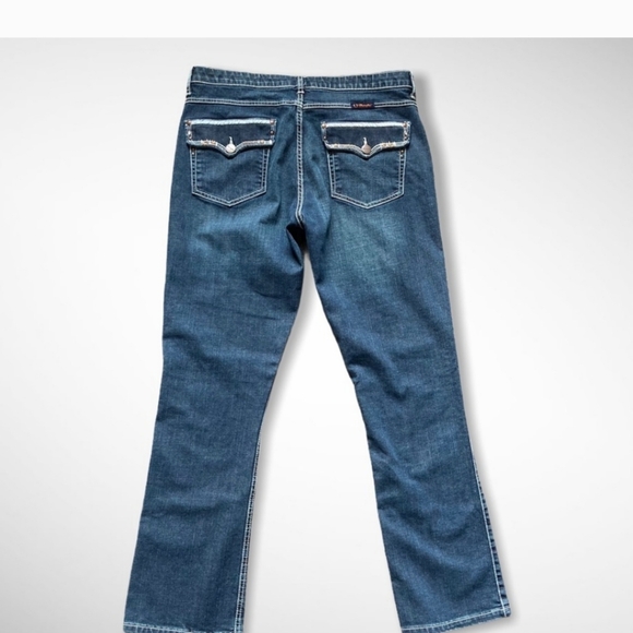 Wrangler Q Baby No Gap Flap Pocket Jeans Sz 15 - Picture 3 of 9